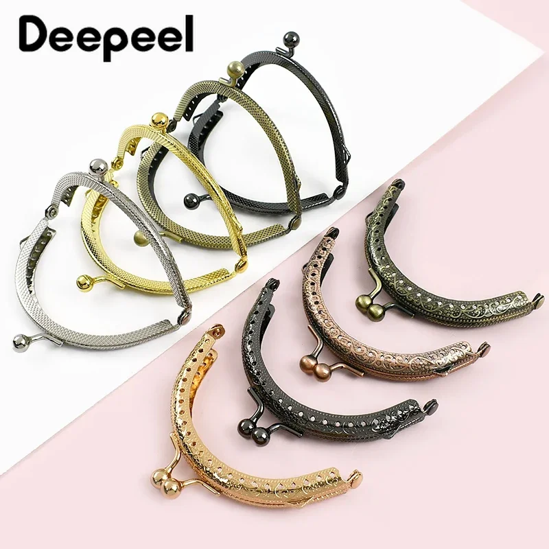 5/10Pcs Deepeel 85mm Metal Bag Handle Coin Purse Frame Kiss Clasp Handbag Wallet Handles DIY Sewing Brackets Accessories thumbnail 2