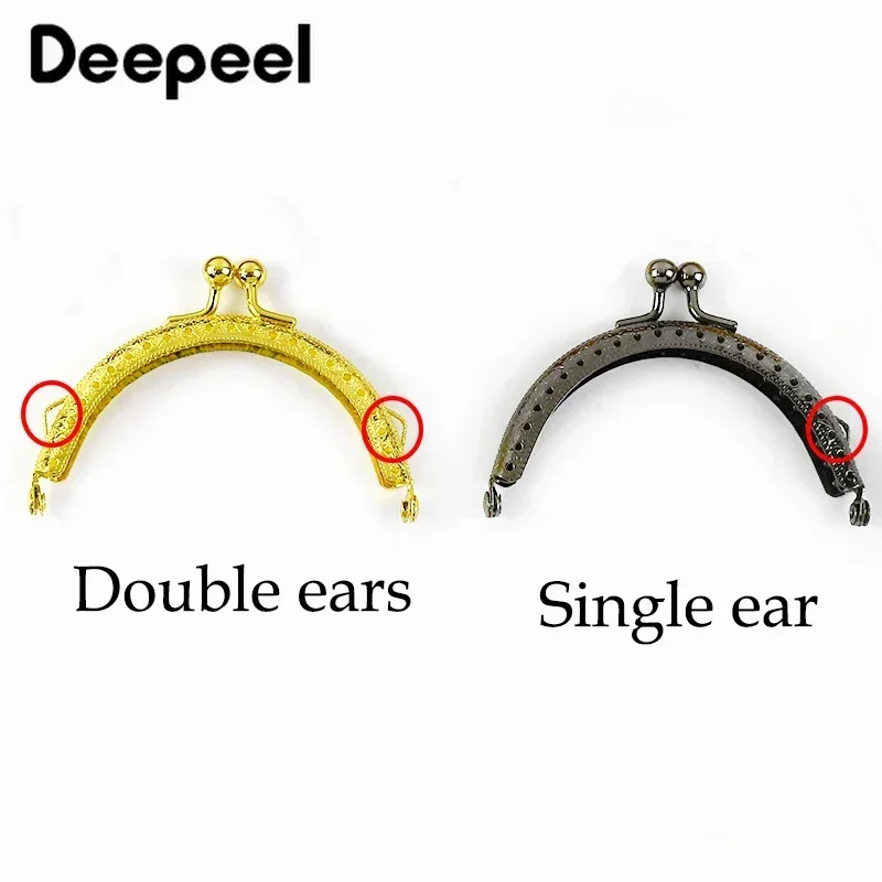 5/10Pcs Deepeel 85mm Metal Bag Handle Coin Purse Frame Kiss Clasp Handbag Wallet Handles DIY Sewing Brackets Accessories thumbnail 3