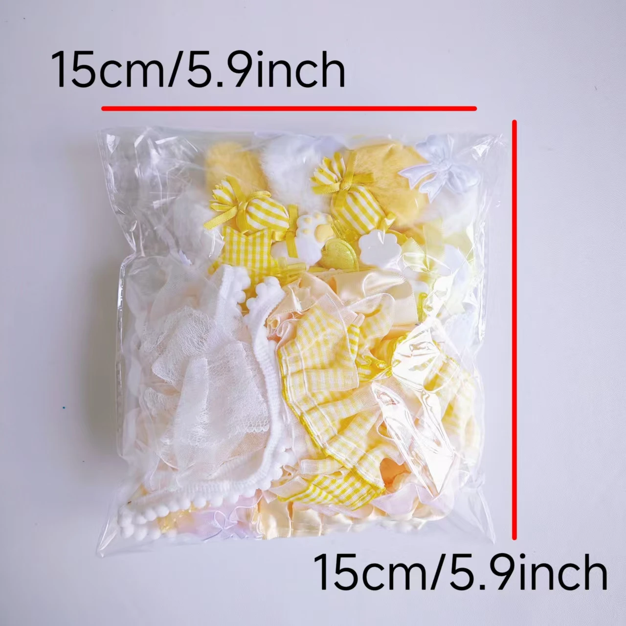 67 pieces of color material package set for bar and tray, collection of girl's pink bow, lace and lace accessories, pain package thumbnail 6