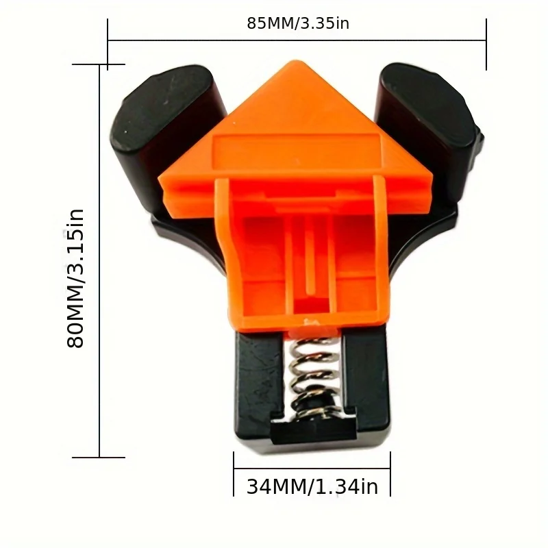 Woodworking Angle Clamp Tool Set 60/90/120 Degrees Fixer Photo Frame Picture Frame Clamp Home Tools Punching Installer Hand Tool thumbnail 2