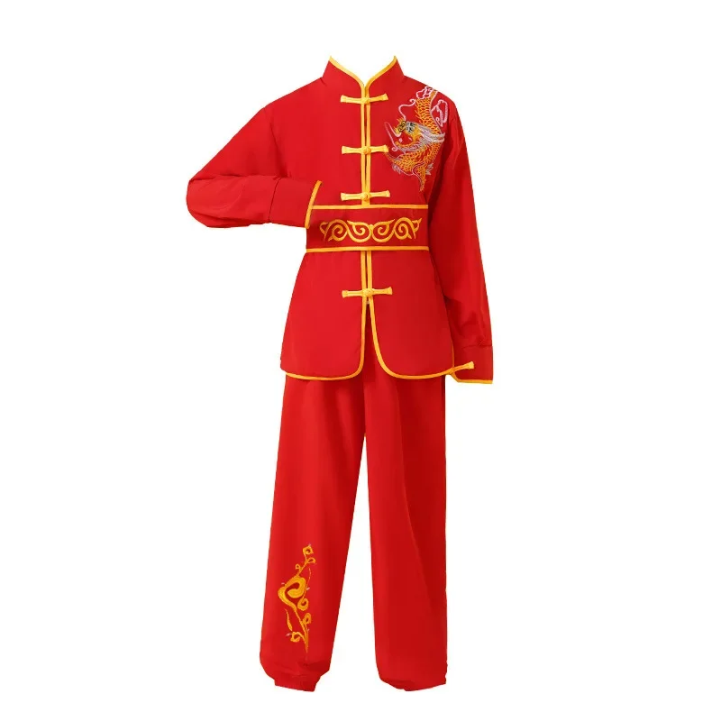 Summer Martial Arts Children's Sets Dragon Wushu Girls Clothing Costumes Tai Chi Kids Outfit Cosplay Boys Suit Kung Fu Baby thumbnail 6