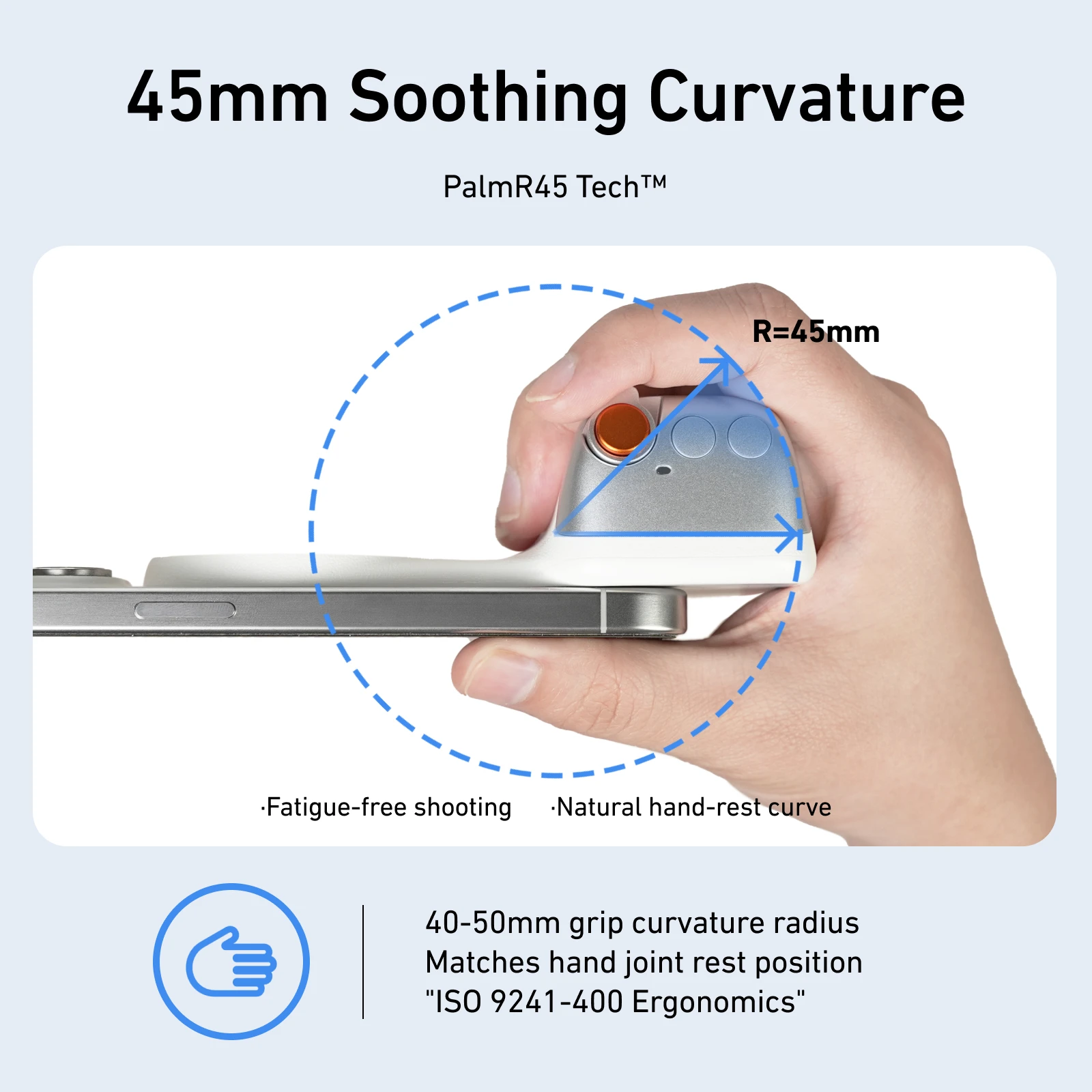 TELESIN Magnetic Phone Camera Shoot Hand Grip Phone Holder Shooting Aid Remote Control Handle for Iphone HUAWEI SAMSUNG Phone thumbnail 4