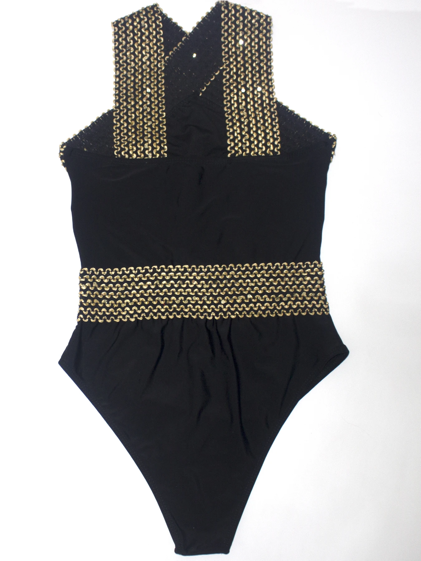 Women's Cross Strap Bandeau One-Piece Swimsuit Adjustable Tummy Control Fashionable Comfortable Swimwear for Various Body Types thumbnail 2
