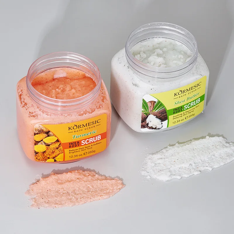 KORMESIC Turmeric Body Scrub Cream Facial Moisturizing Deep Cleansing Milk Rose Gentle Tender Face Exfoliation Skin Care Product thumbnail 3