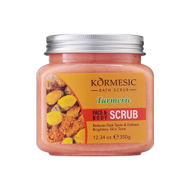KORMESIC Turmeric Body Scrub Cream Facial Moisturizing Deep Cleansing Milk Rose Gentle Tender Face Exfoliation Skin Care Product thumbnail 6