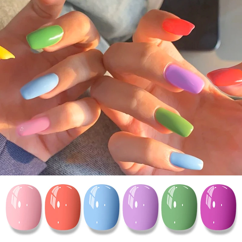 8ml Water-Based Nail Polish 48 Colors Long Lasting Quick Drying No Need of Lamp to Cure Nail Supplies Vernis for Nails Manicure thumbnail 3