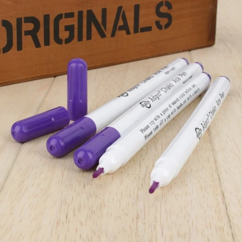 Water Soluble Disappearing Pen Stitch Marker Draw Grid on Fabric Embroidery Temporary Water Erasable Marking Refills Sewing Tool thumbnail 5