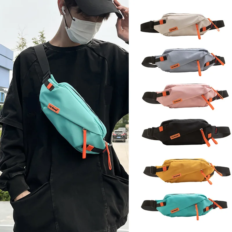 Japanese Style Versatile Chest Bag for Women Casual Sports Crossbody Bag for Men Large Capacity Street Student Shoulder Bag