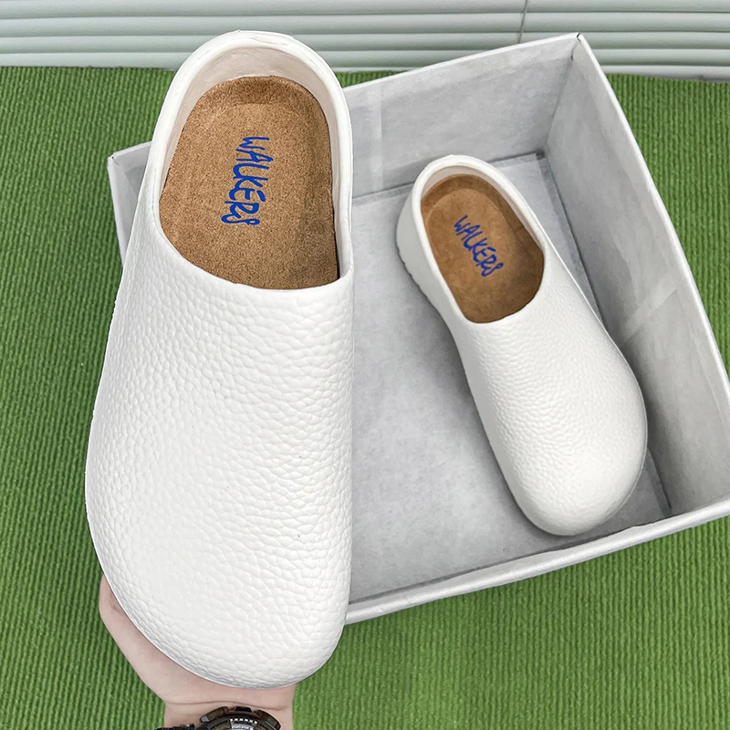 Men's and Women's Summer Breathable, Waterproof, Non-Slip Kitchen Shoes, Slip-On Beach Shoes, Toe-Toe Sandals and Slippers thumbnail 2