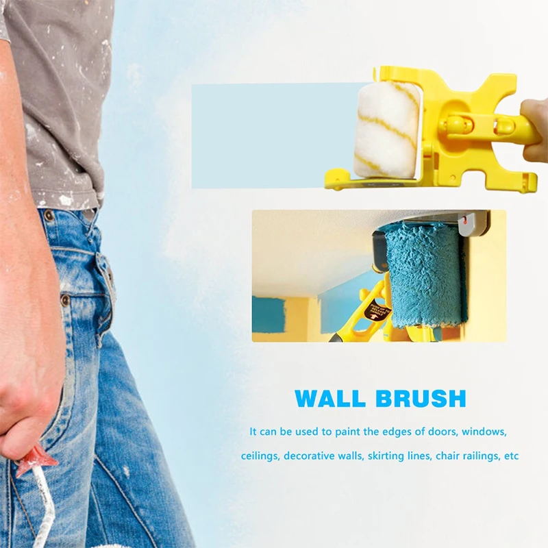 Multifunction Paint Brush Roller Corner Brushes Set Household Use Wall Decorative Professional DIY Painting Brush Handle Tool thumbnail 4