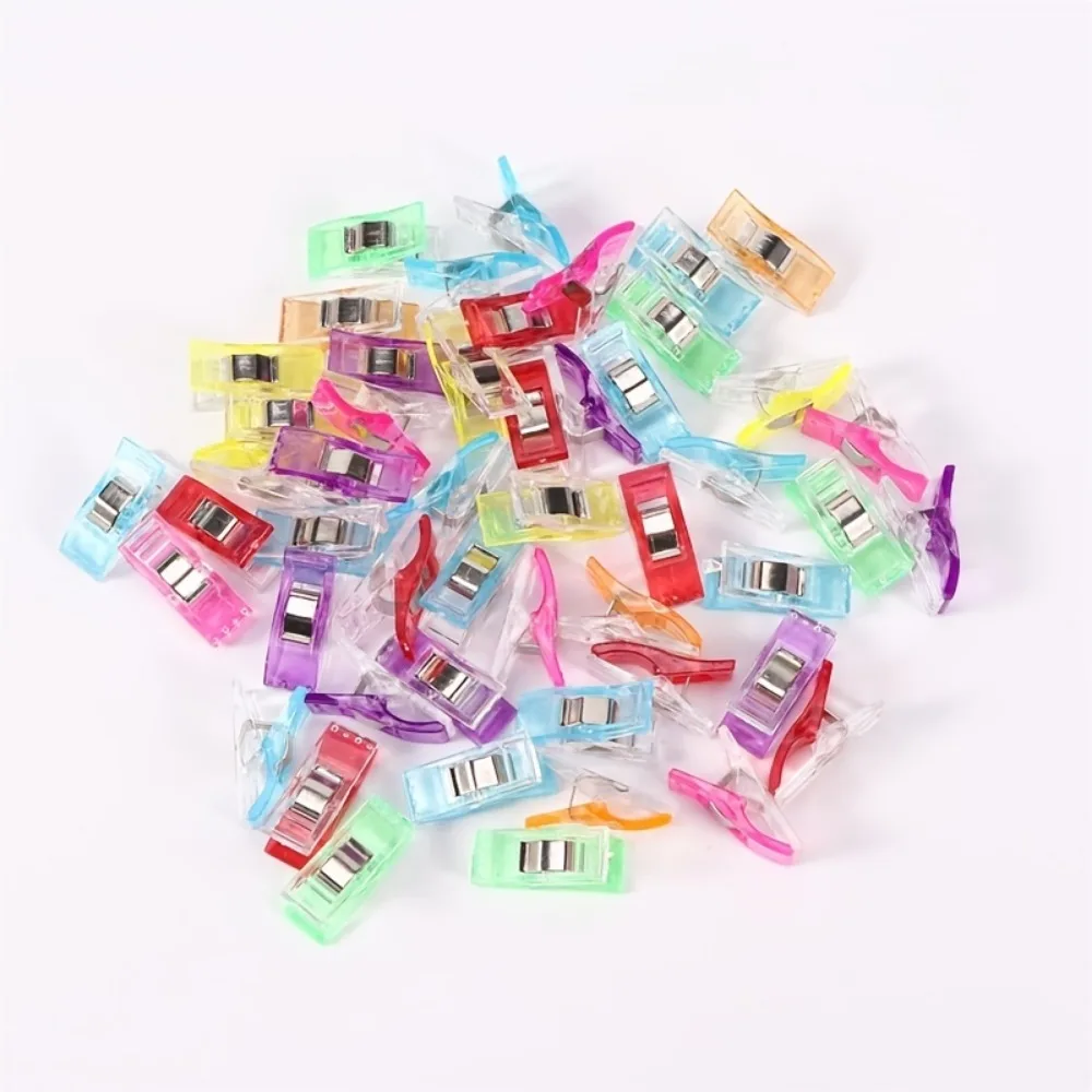 50/100pcs Sewing Clips Colorful Clips Multipurpose Plastic Craft Crocheting Knitting Safety Clothing Clips Random ColorColor thumbnail 6