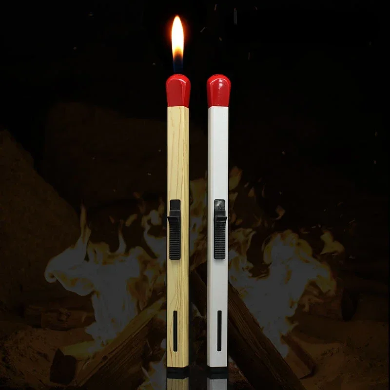 Long Matches Refillable Reusable Lighter Butane Fuel Barbecue Gas Stove Survival Tools Outdoor Men Women Cigarette Accessories thumbnail 3