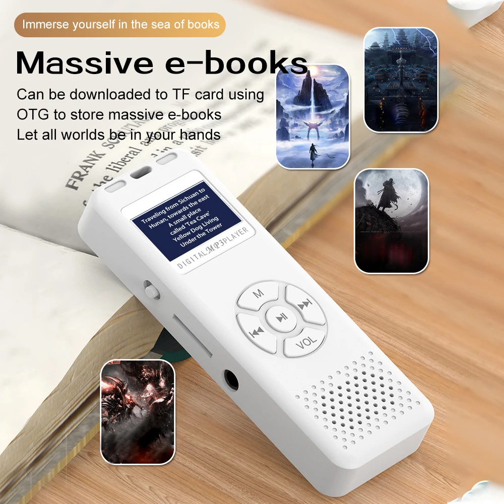 2025 New Mini Portable MP3 Player HiFi Music Player Built-in Speaker For Walkmen with E-Books Recording FM Radio Reproductor MP3 thumbnail 3