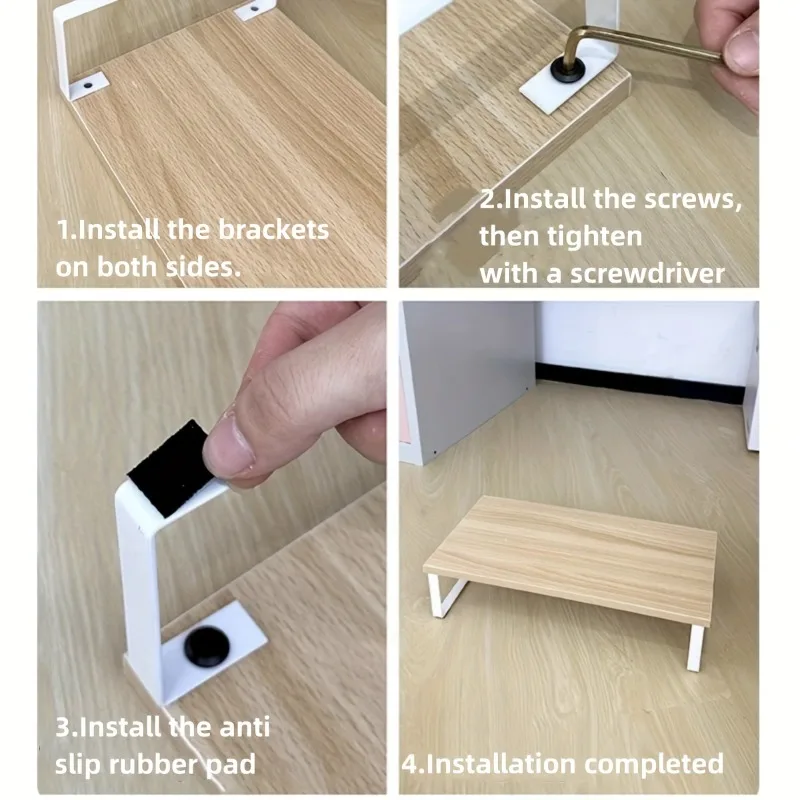 40cm Laptop Monitor Stand Desktop Computer Screen Stand Office Supplies Organizer Supplies Simple Storage Rack thumbnail 6