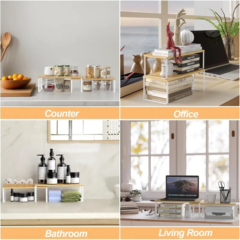 40cm Laptop Monitor Stand Desktop Computer Screen Stand Office Supplies Organizer Supplies Simple Storage Rack thumbnail 5