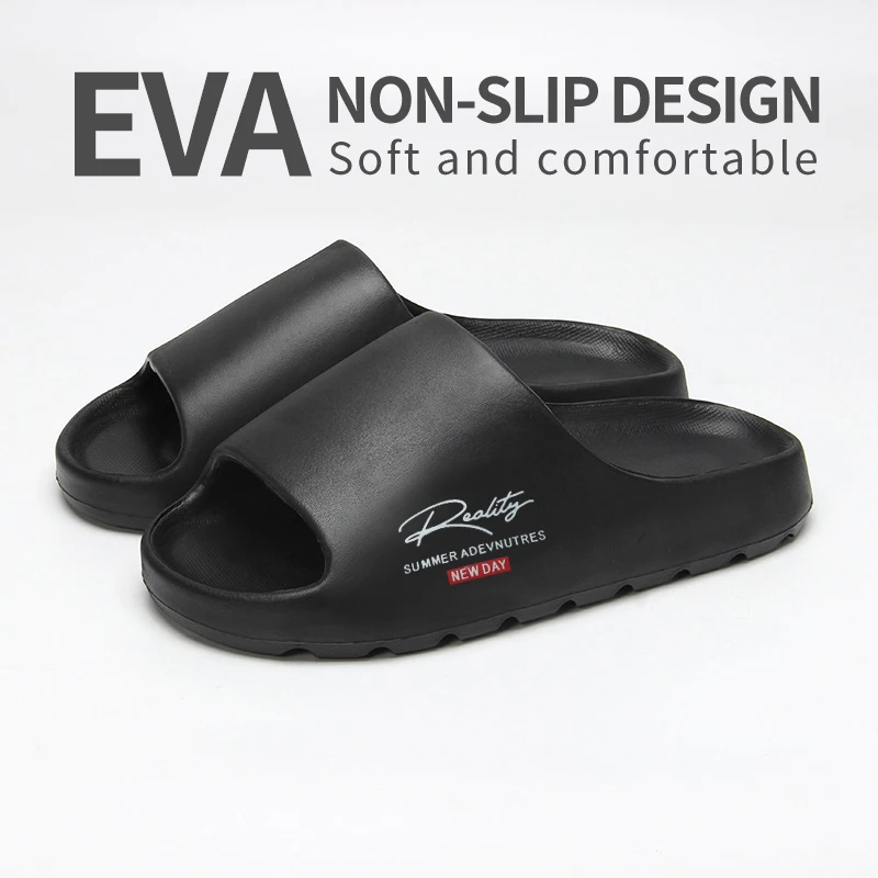 Comfortable And Lightweight Outdoor Slippers, Non-Slip Home Summer Beach Slippers, Same Style For Men And Women（No Shoe Box） thumbnail 4