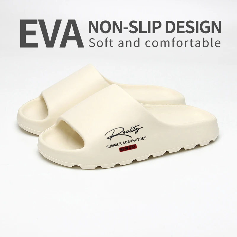 Comfortable And Lightweight Outdoor Slippers, Non-Slip Home Summer Beach Slippers, Same Style For Men And Women（No Shoe Box） thumbnail 3