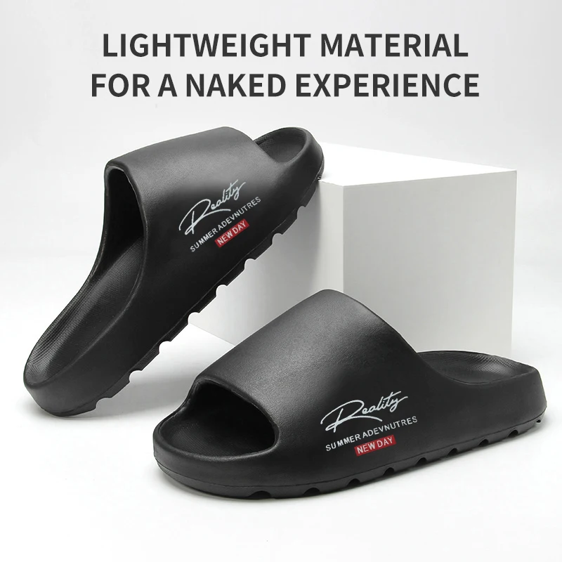 Comfortable And Lightweight Outdoor Slippers, Non-Slip Home Summer Beach Slippers, Same Style For Men And Women（No Shoe Box） thumbnail 2