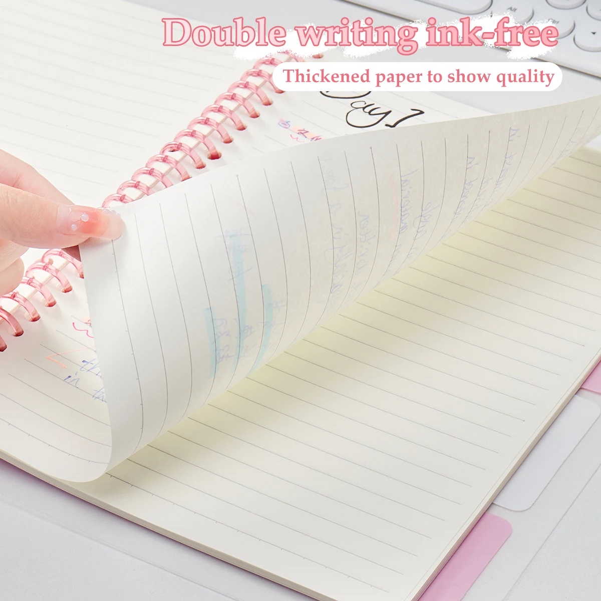 Kawaii PP Matte Loose Leaf Notebook Colorful, Fresh Book for Students Korean Stationery Office Culture and Educational Supplies thumbnail 3