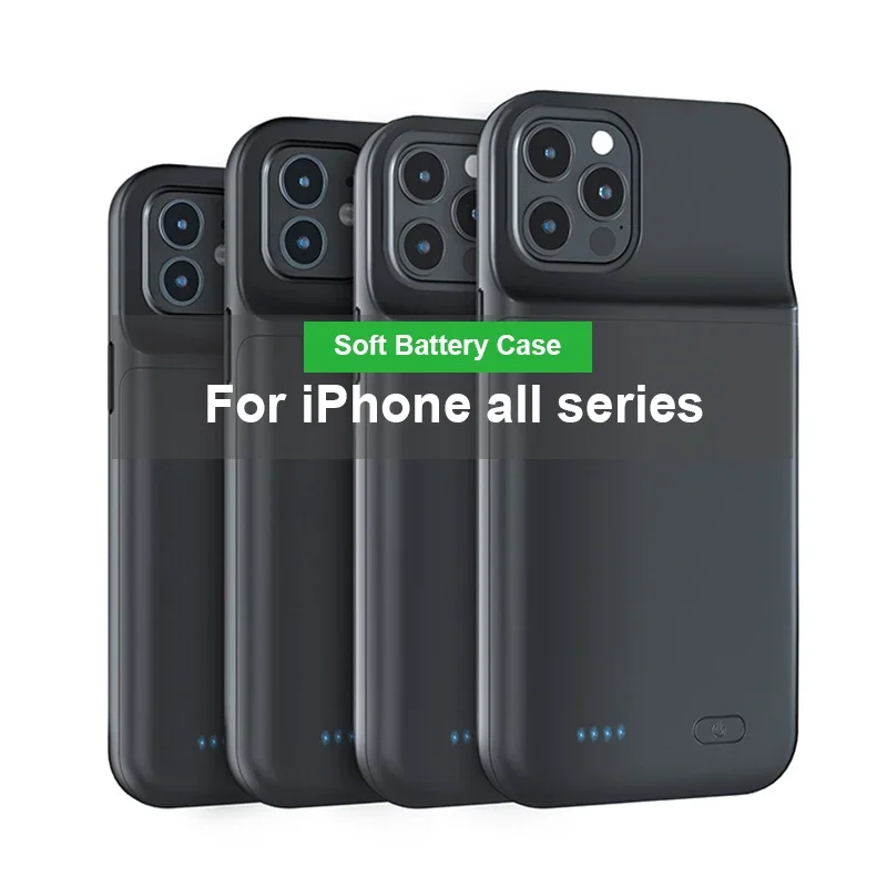 6800mah Phone Battery Case For iPhone 16 14 15 SE 2020 6 7 8 11 12 13 Pro max Plus External Battery Portable Charger Backup Case thumbnail 3