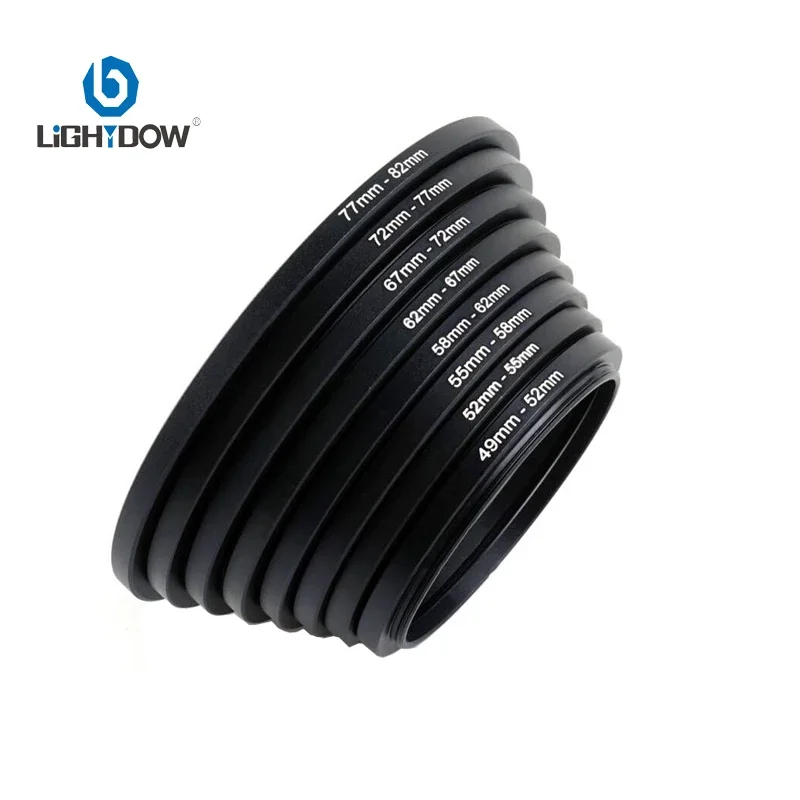 Lightdow Lens Filter Adapter Ring Step Up Metal Ring 49mm-82mm Solve the Problem of Different Filter Sizes for Multiple Lenses thumbnail 2