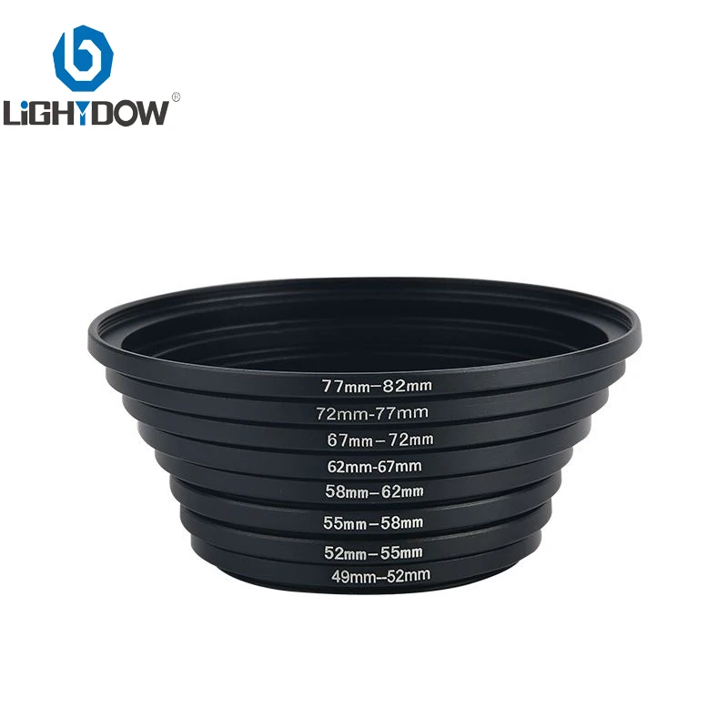 Lightdow Lens Filter Adapter Ring Step Up Metal Ring 49mm-82mm Solve the Problem of Different Filter Sizes for Multiple Lenses thumbnail 3