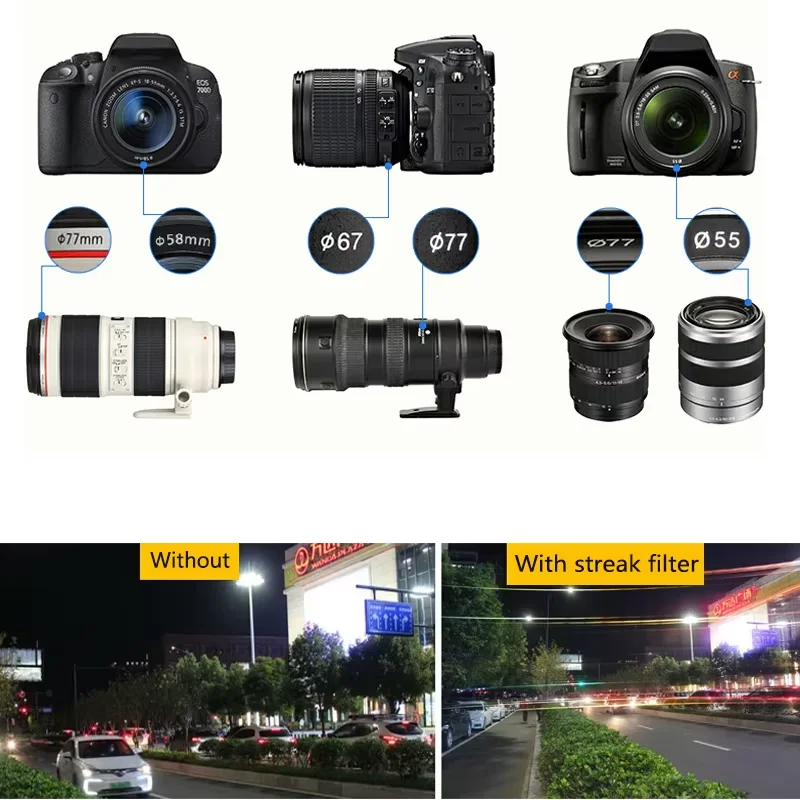 Lightdow FLD CPL UV Lens Filters 3 in 1 Kits Lens Filter 49mm 52 55 58 62 67 72 77 82mm for Nikon Cannon Sony Pentax Fuji Camera thumbnail 6