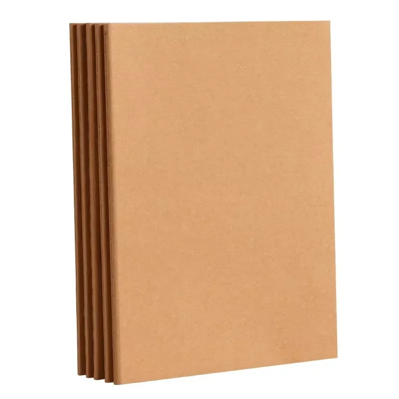 A5 B5 Vintage Kraft Paper Notebook Travel Diary Meeting Scheduler for Students School Supplies Office Stationery Durable Gift thumbnail 5