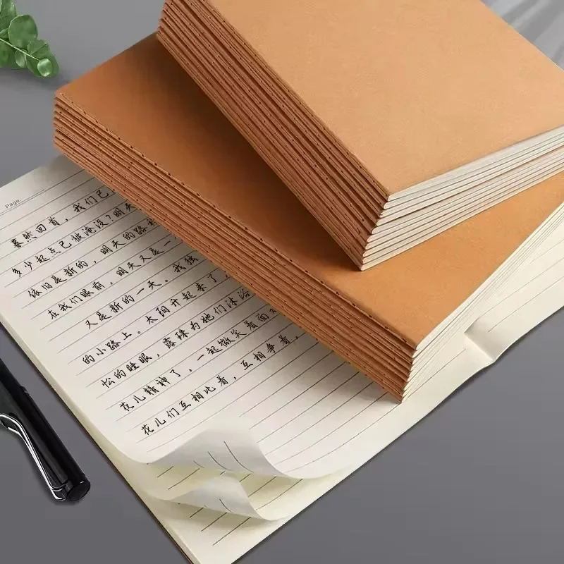 A5 B5 Vintage Kraft Paper Notebook Travel Diary Meeting Scheduler for Students School Supplies Office Stationery Durable Gift thumbnail 3