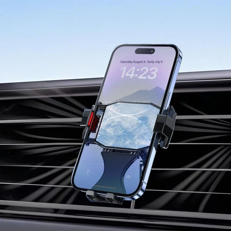 Car Phone Holder Cooler Air Vent Mount Phone Cooler Cell Phone Fan For iPhone Samsung Xiaomi Huawei Cooling Radiator Cooler thumbnail 2