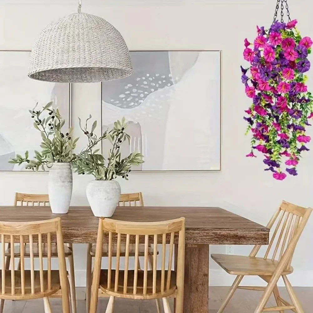 Artificial Flower New Artificial Hanging Flowers and Plants Easter Decoration 2025 UV-resistant and Realistic Room Decor Wedding thumbnail 3