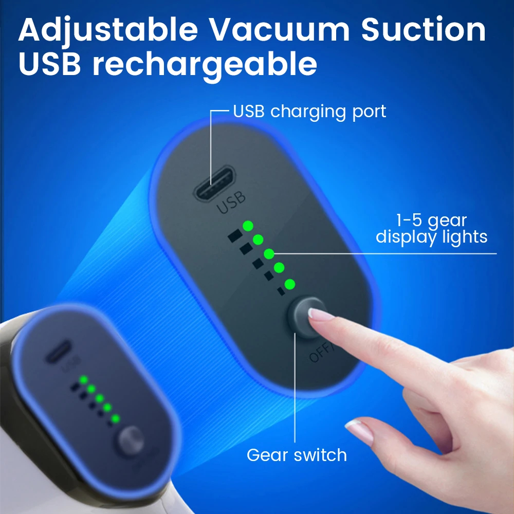 Cupping Therapy Set Electric Vacuum Massage Rechargeable Guasha Massage Scraping Device Beauty Health Physical Fatigue Relieve thumbnail 3