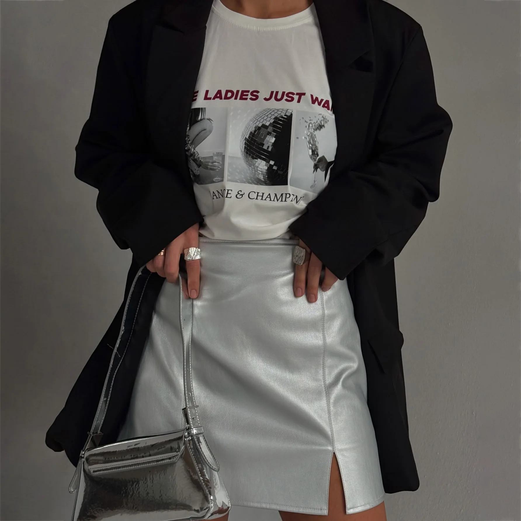 Fashion European American Letter Printing Graphic Womens T Shirt 90s Design Y2K Hip Hop High Street Short Sleeved Couple Tops thumbnail 6