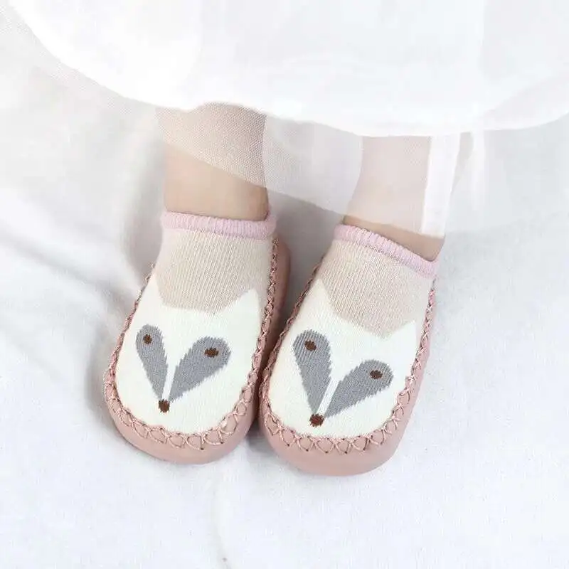 1 Pair Fashion Cute Baby Socks With Rubber Soles Infant Spring Autumn Winter Children Floor Socks Shoes Anti Slip Soft Sole Sock thumbnail 3