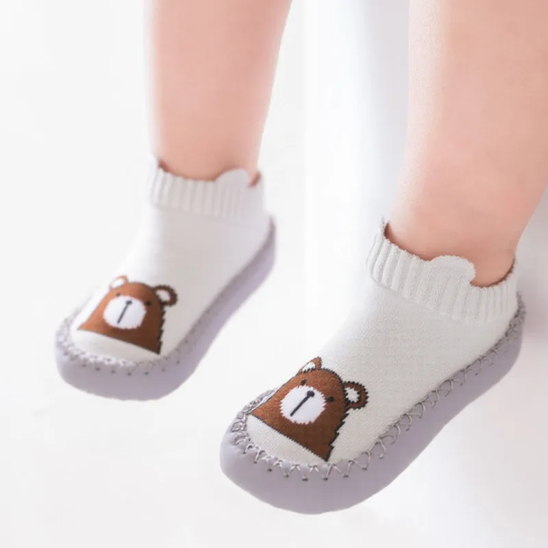 1 Pair Fashion Cute Baby Socks With Rubber Soles Infant Spring Autumn Winter Children Floor Socks Shoes Anti Slip Soft Sole Sock thumbnail 6