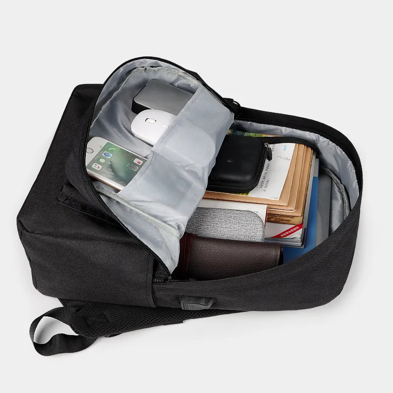 Fashionable Student Schoolbag Casual Backpack Simple Computer Bag 15.6 Inch Business Computer Bag thumbnail 2