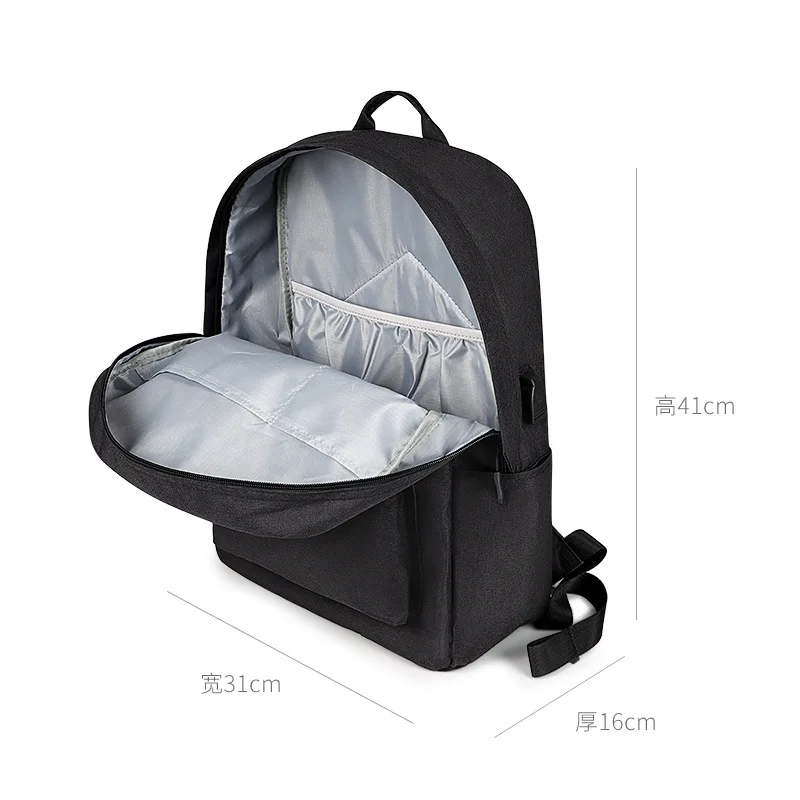 Fashionable Student Schoolbag Casual Backpack Simple Computer Bag 15.6 Inch Business Computer Bag thumbnail 4