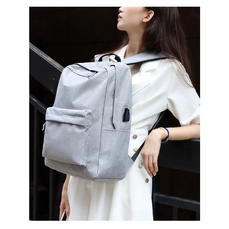 Fashionable Student Schoolbag Casual Backpack Simple Computer Bag 15.6 Inch Business Computer Bag thumbnail 6