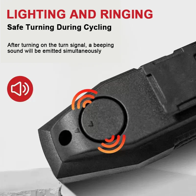 Turn Signal Bike Tail Lights Wireless Remote Control Bicycle Taillight Direction Indicator Rechargeable Road Cycling Rear Lamp thumbnail 3