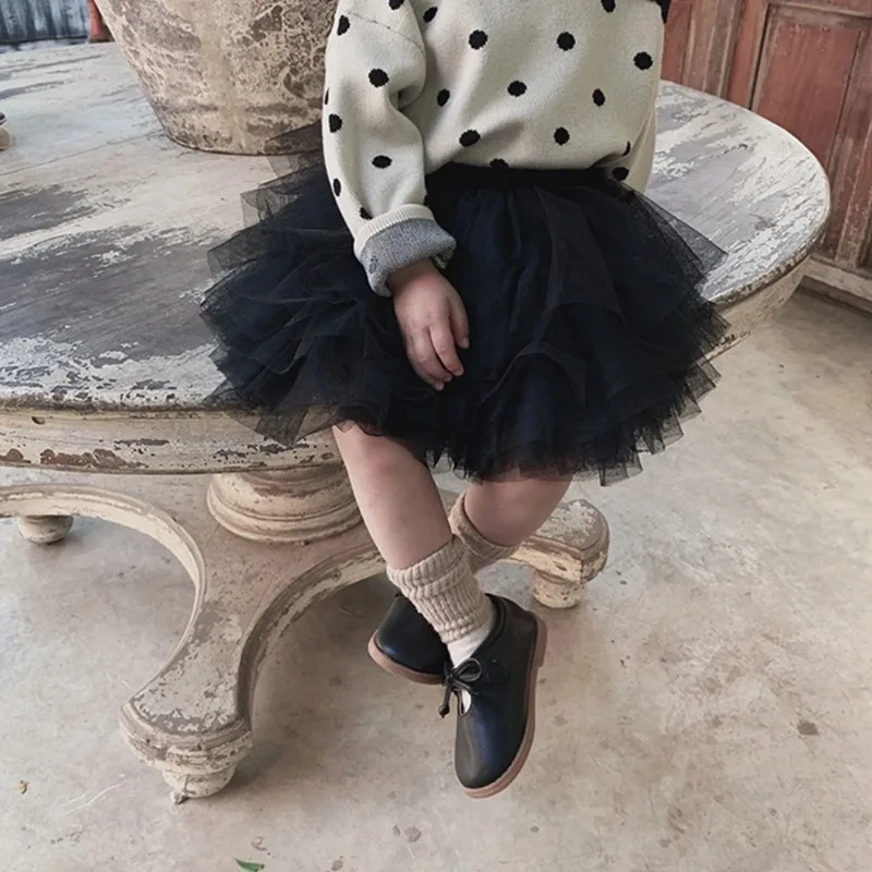 Hot Baby Girls Tulle Tutu Skirt Ballerina Pettiskirt Fluffy Children Ballet Skirts for Party Dance Princess Girl Tulle Clothes thumbnail 5