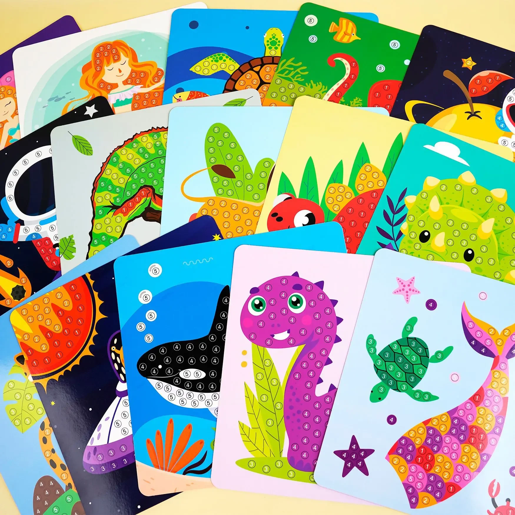 Mosaic Stickers Puzzle Art Kits DIY Handmade Crafts Paste Painting Toys Kids Early Education Toy Creative Gift Drawning Toy thumbnail 2