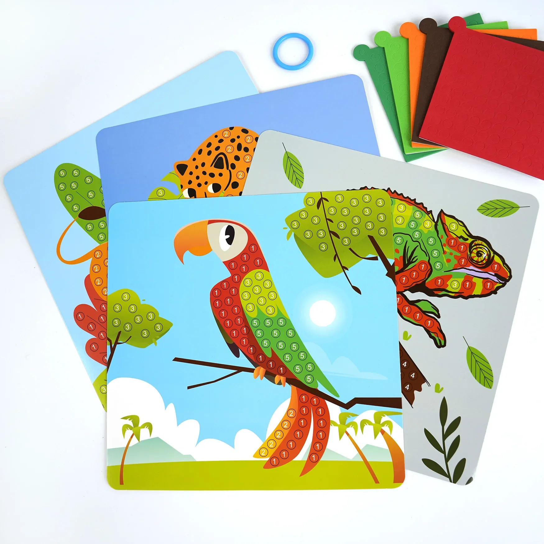 Mosaic Stickers Puzzle Art Kits DIY Handmade Crafts Paste Painting Toys Kids Early Education Toy Creative Gift Drawning Toy thumbnail 5