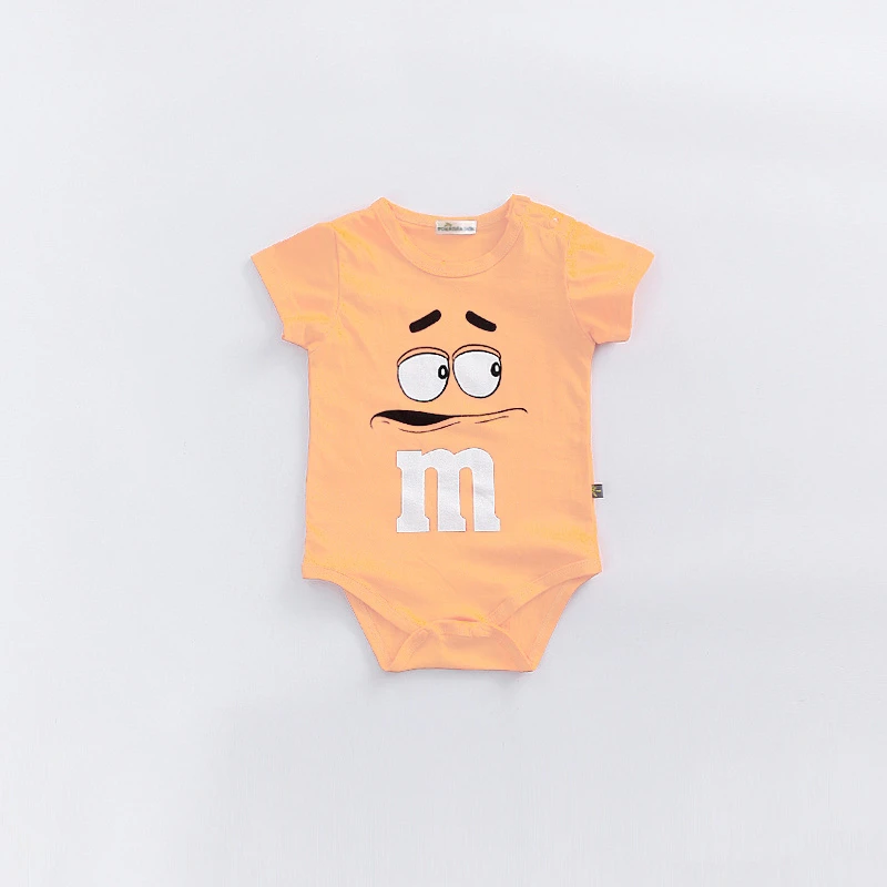 Cute Short Sleeve Rompers Newborn Clothing Solid Color Bodysuit Baby Boys Girls Thin Simple Onesies Fashion Summer Pajamas thumbnail 3
