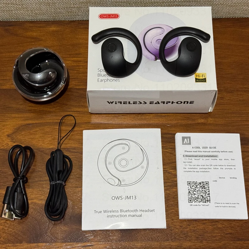 AI Real-time Language Translation Earphone Bluetooth TWS Smart Instant Scan Translator Device Wireless Headphone EarHook Earbuds thumbnail 3