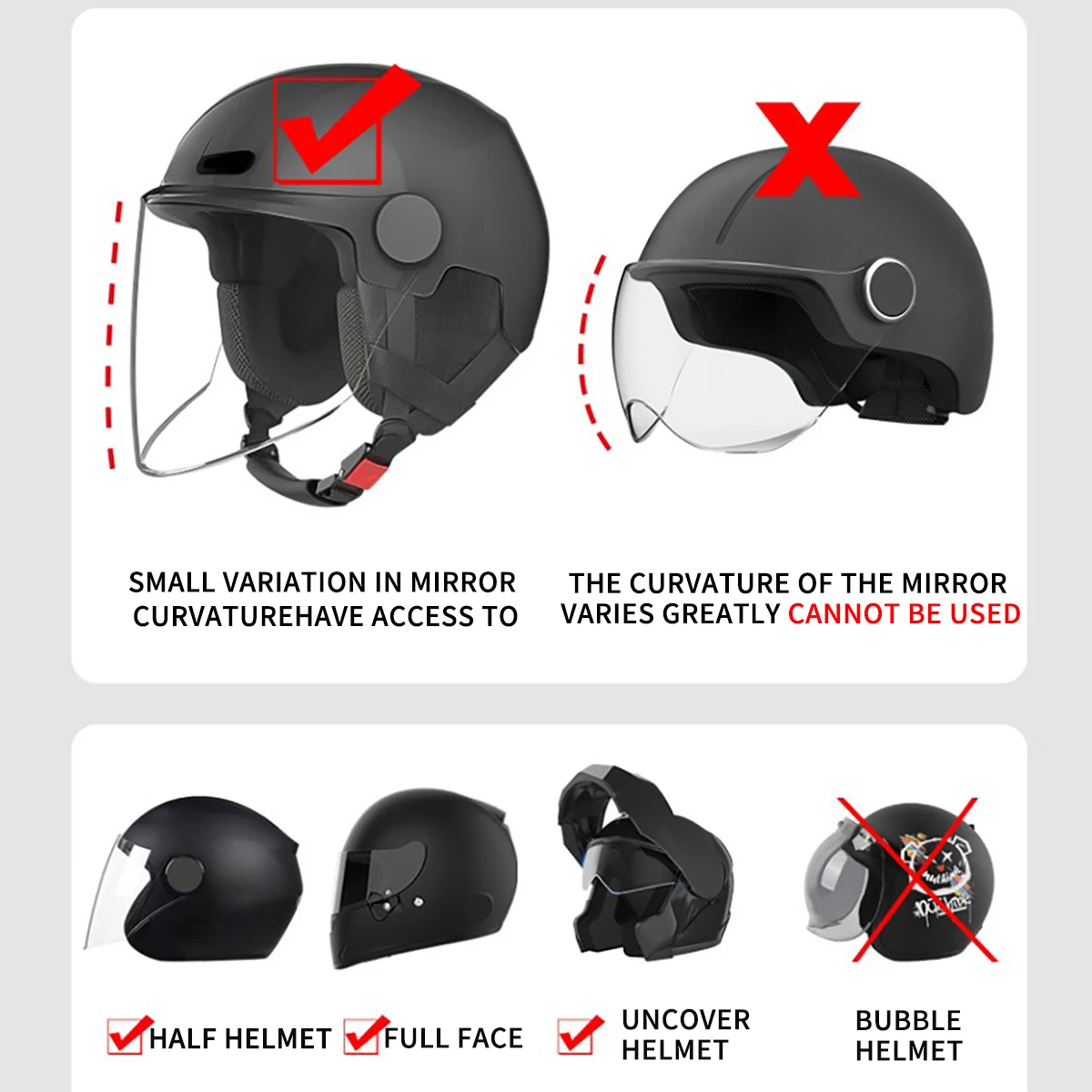 Motorcycle Helmet Sun Proof Anti-glare Antifog Film Universal Autocycle Helmet Sunscreen Film Motorbikes Helmet Parts thumbnail 4