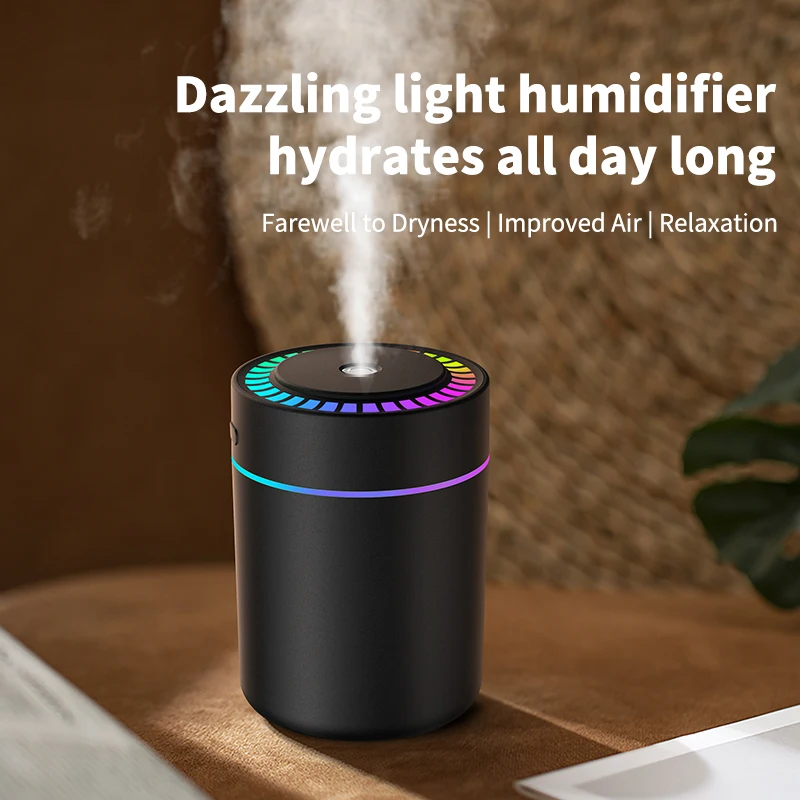 180ml Aromatherapy diffuser Humidifier Aromatherapy essential oil Air purifier Sleeping car carrying home LED 7 color light thumbnail 2