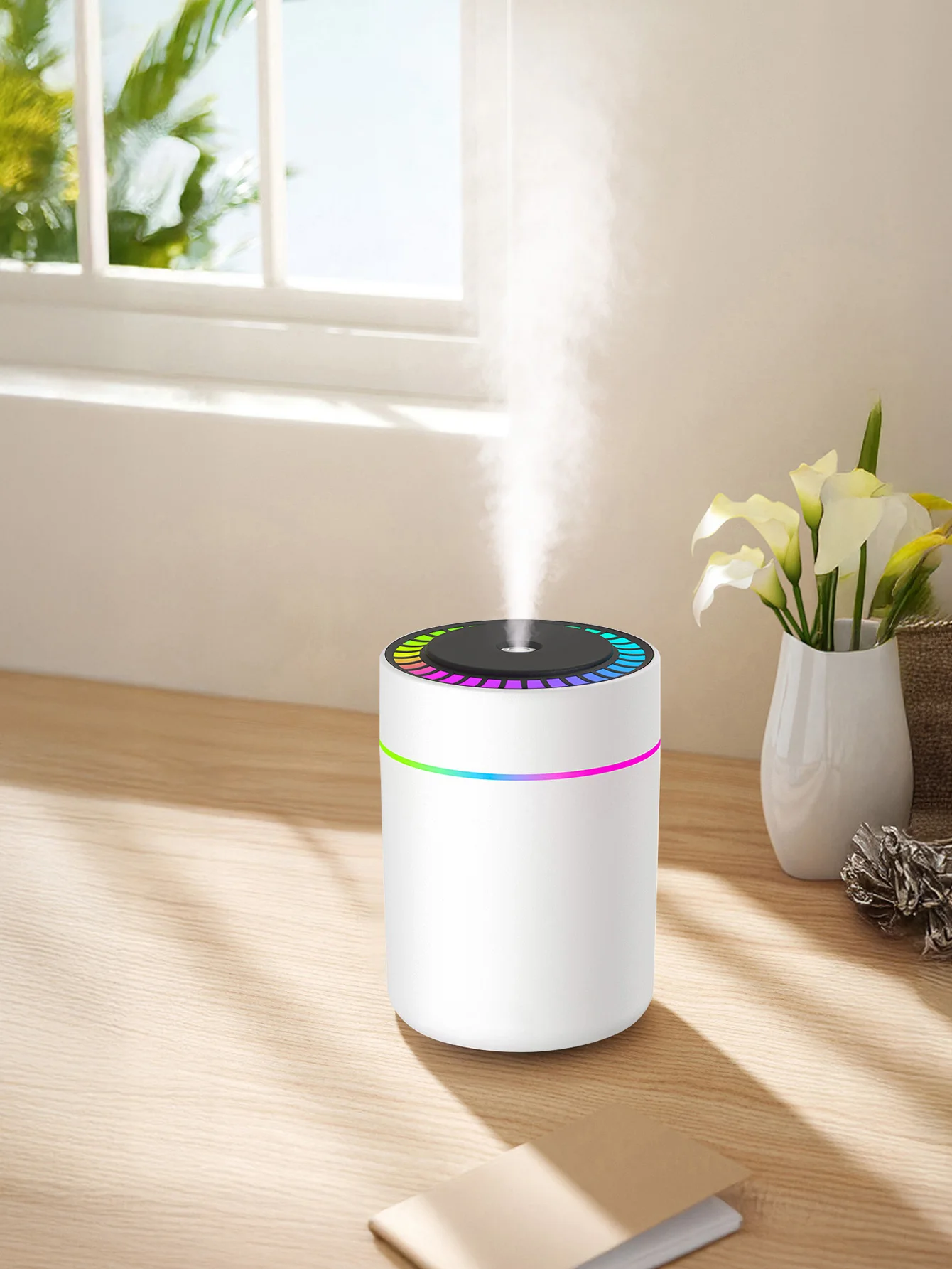 180ml Aromatherapy diffuser Humidifier Aromatherapy essential oil Air purifier Sleeping car carrying home LED 7 color light thumbnail 3