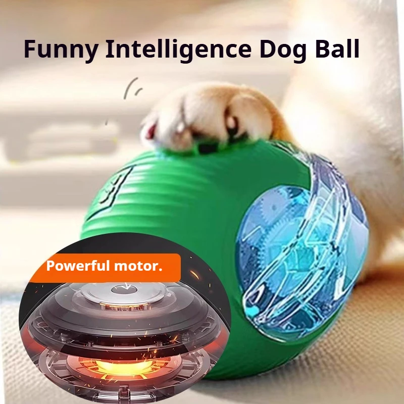 New Dog Interactive Ball Toy,Automatic Rolling Dog Ball Rechargeable,Smart Puppy Interactive Toy,Intelligent Balls Toy for Dogs thumbnail 2