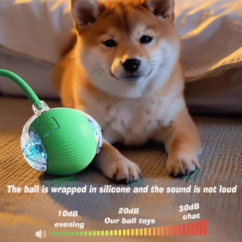 New Dog Interactive Ball Toy,Automatic Rolling Dog Ball Rechargeable,Smart Puppy Interactive Toy,Intelligent Balls Toy for Dogs thumbnail 4