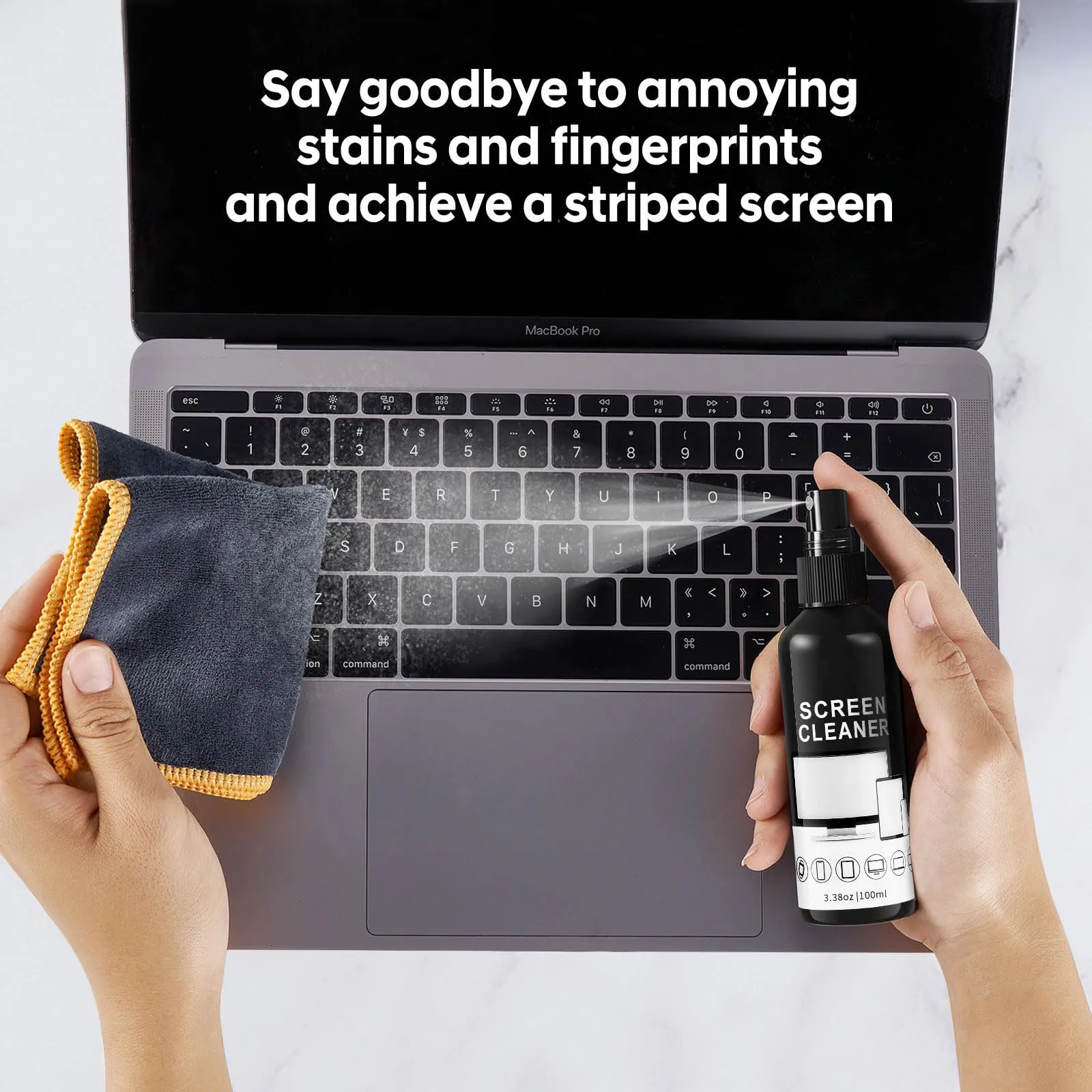Screen Cleaner Spray Kit-Glass Cleaner Spray and Microfiber Cleaning Cloth,Suitable for a variety of Glass,Glasses,Camera Lenses thumbnail 3
